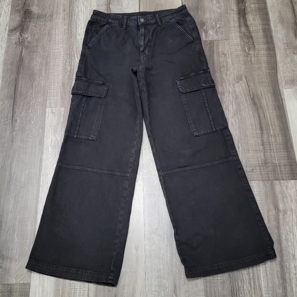 American Eagle Outfitters Denim - American Eagle High Rise Baggy Wide Leg Jeans